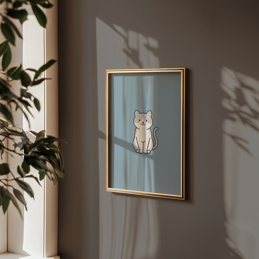 Bathroom Cat Poster – i rum 3