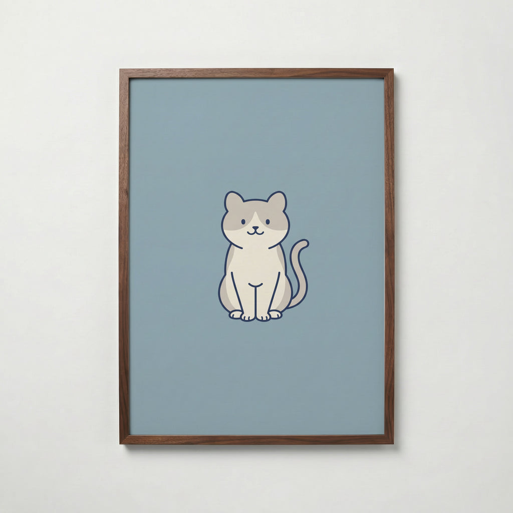 Bathroom Cat Poster – valnötsram