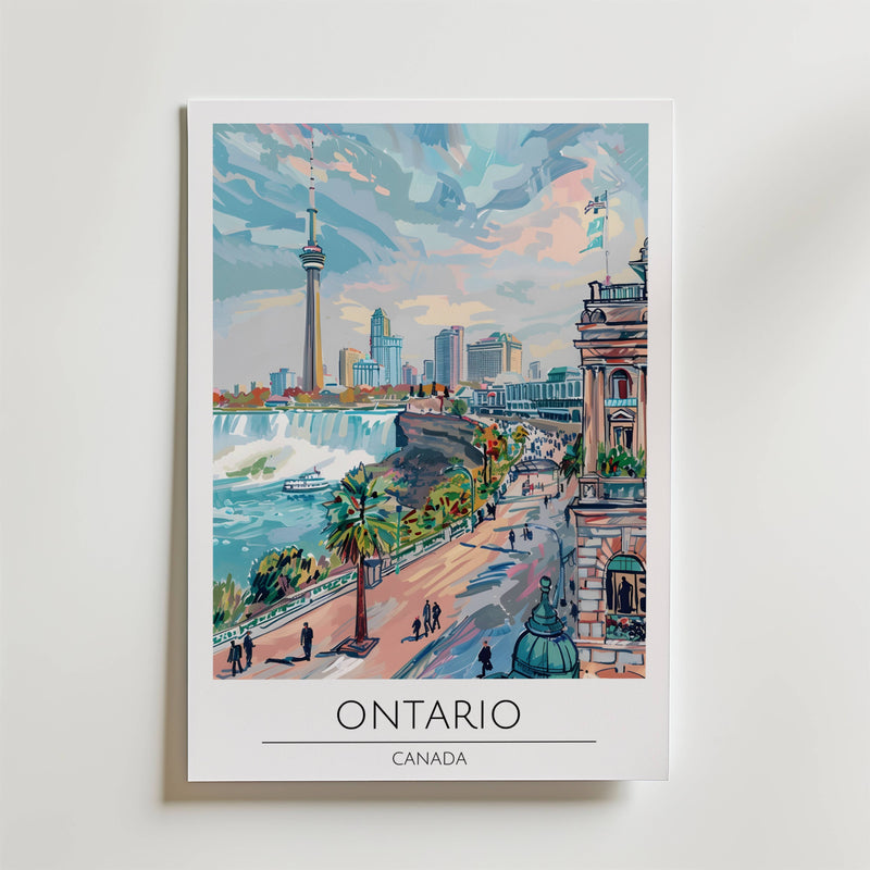 Ontario Skyline Falls Poster