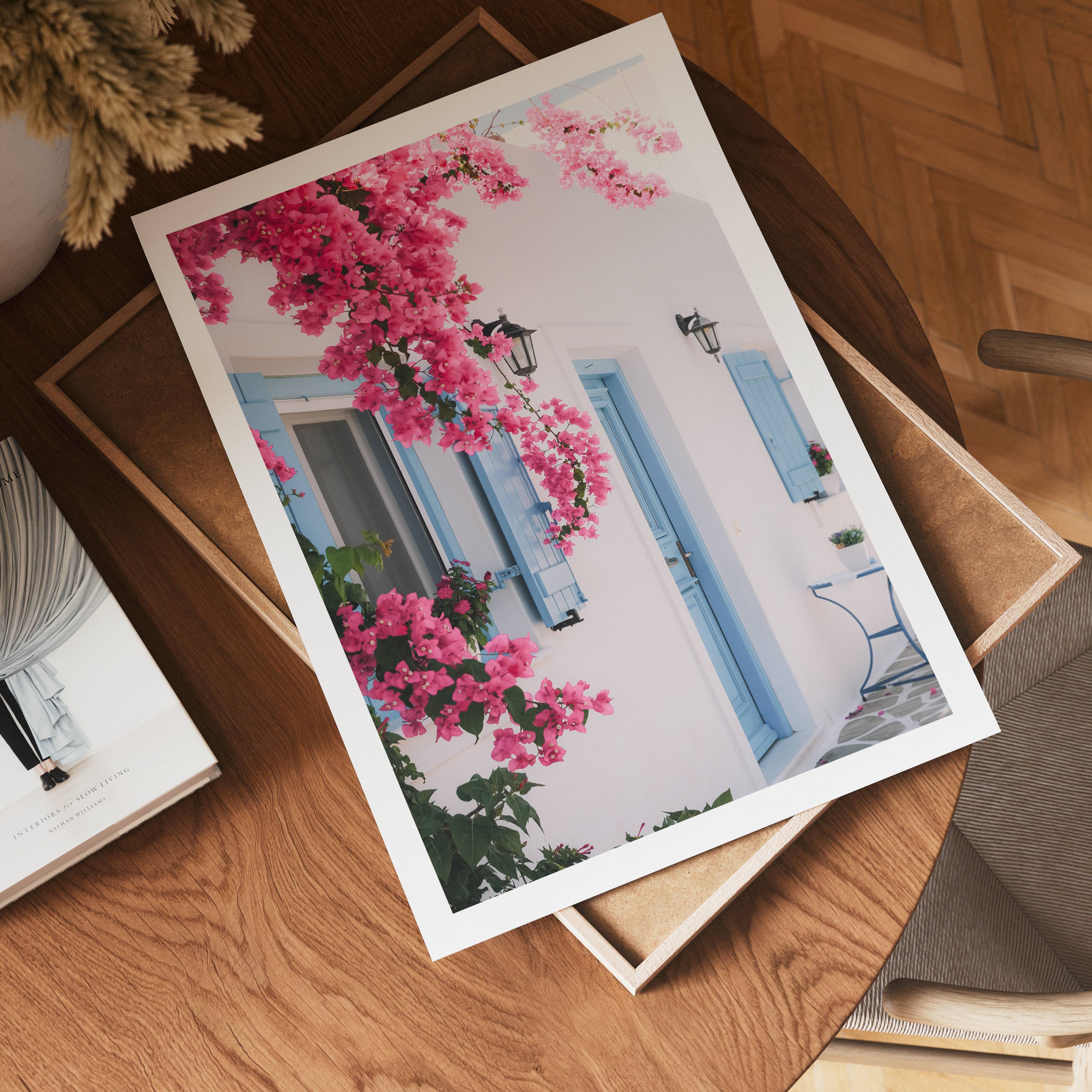 Mediterranean Bloom Terrace Poster