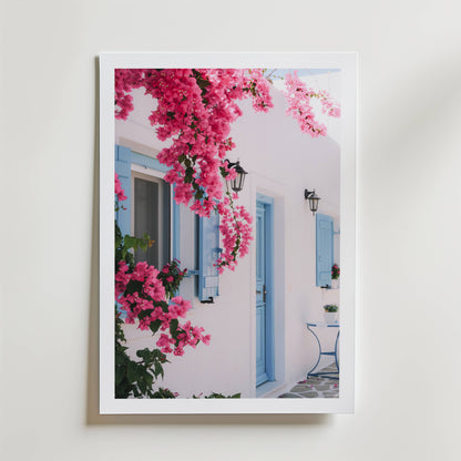 Mediterranean Bloom Terrace Poster