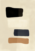 Earth Tone Blocks Poster