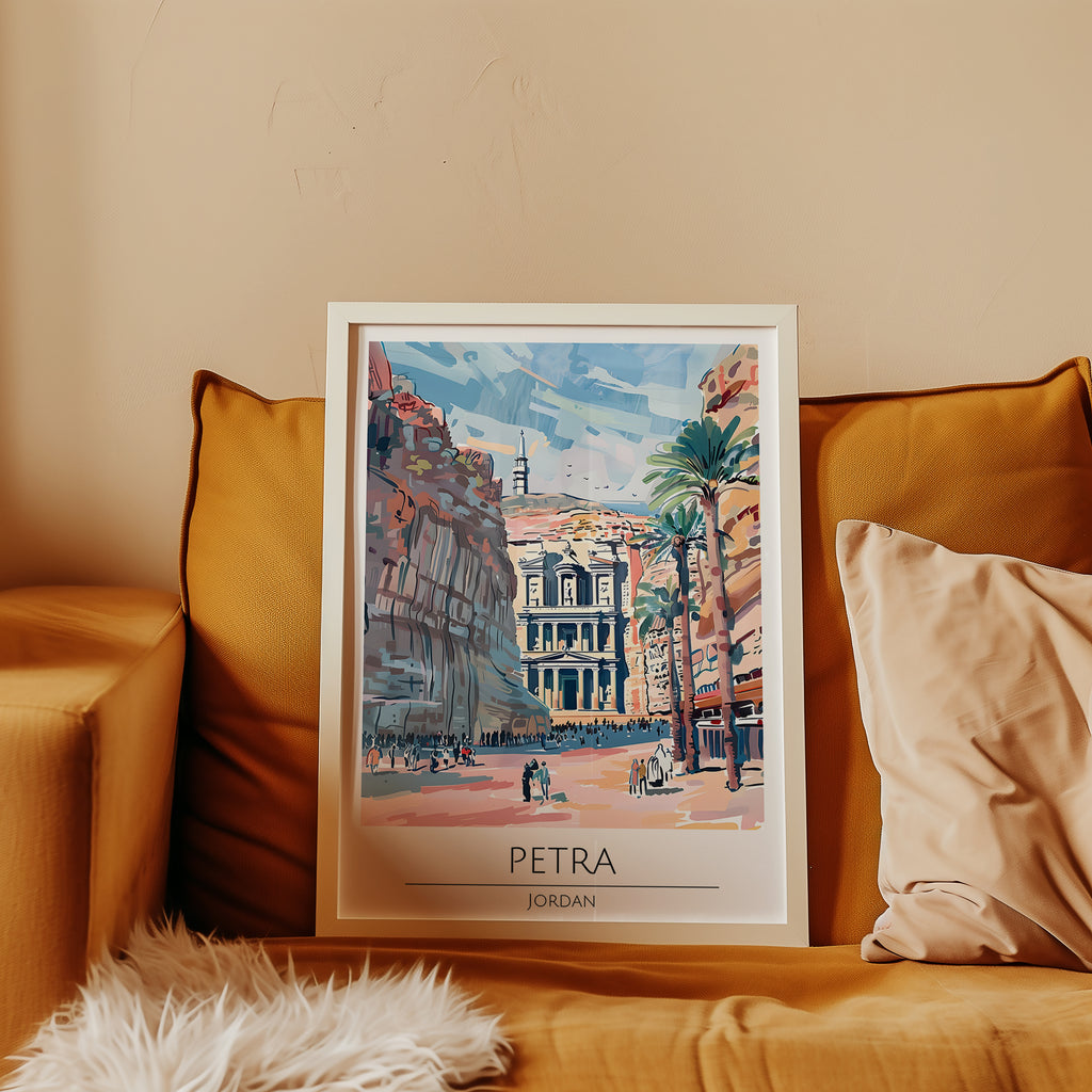 Petra Desert Heritage Poster