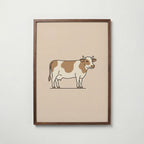 Bathroom Cow Poster – valnötsram