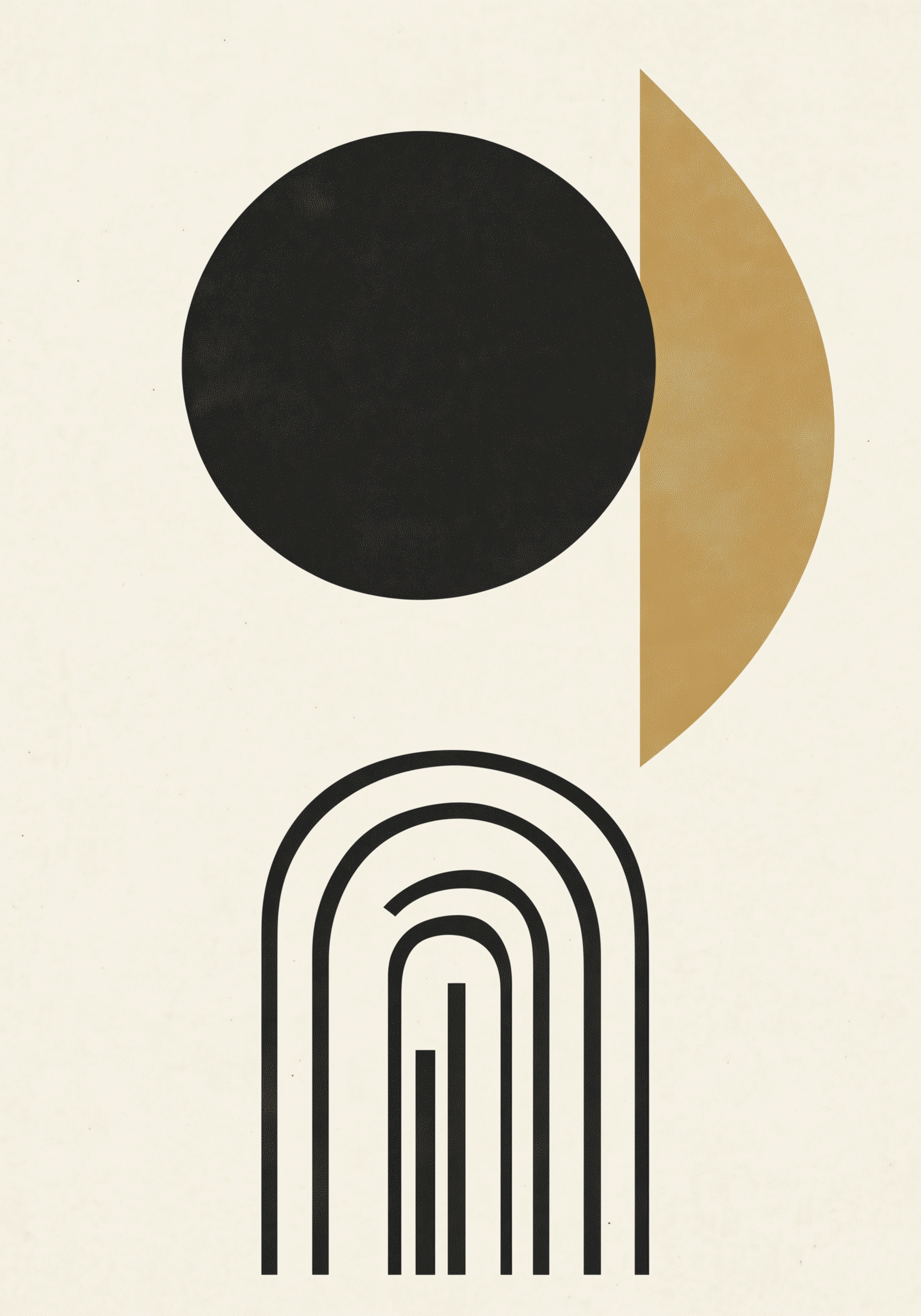 Modern Celestial Forms Poster