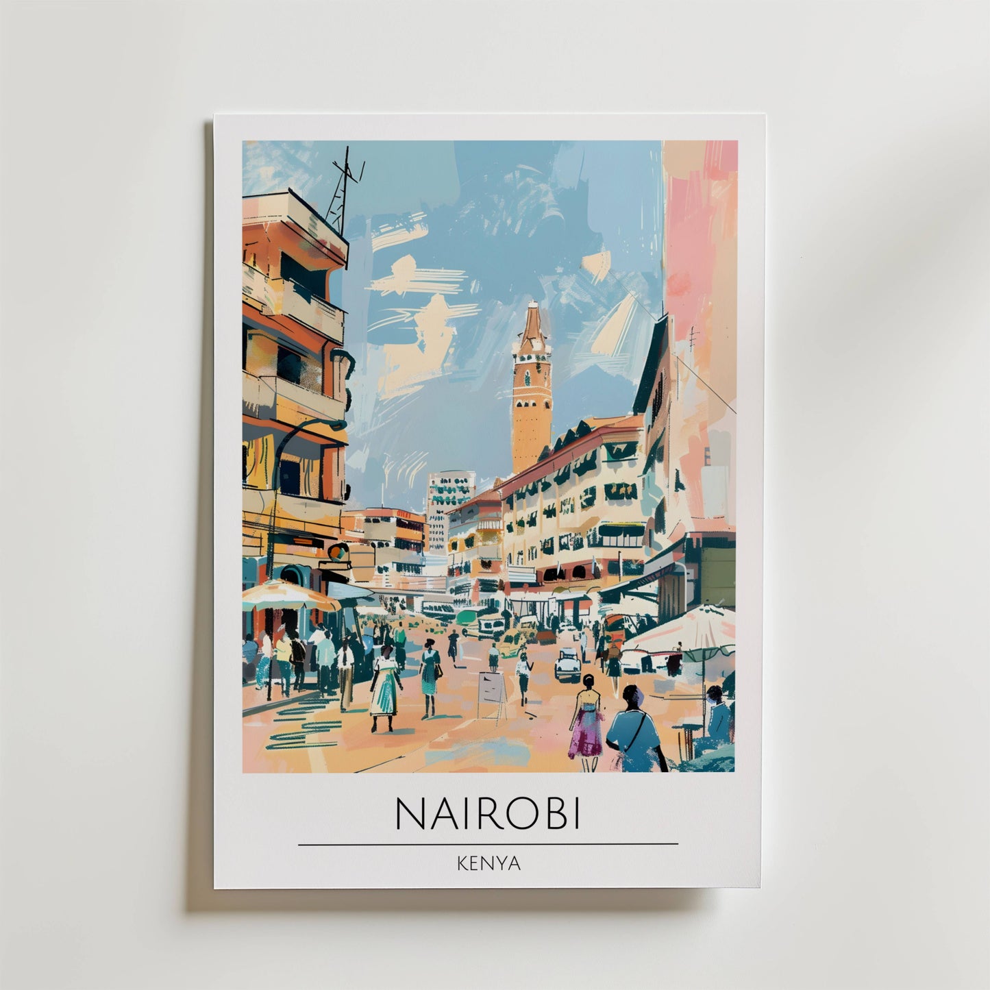 Nairobi Market Streets Poster