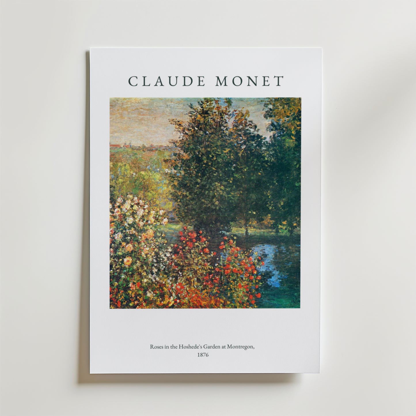 Claude Monet Have i Montregon Plakat