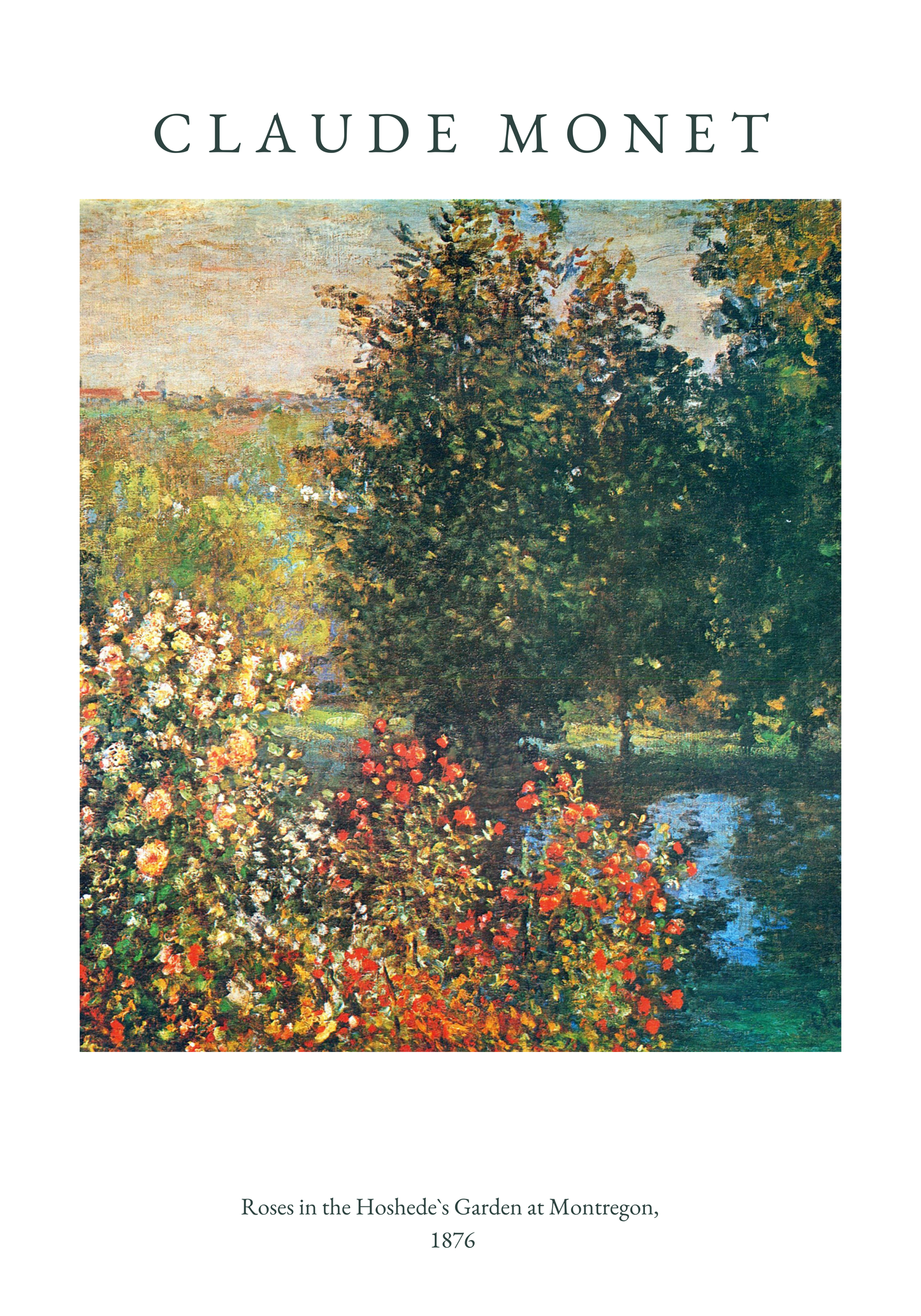 Claude Monet Have i Montregon Plakat