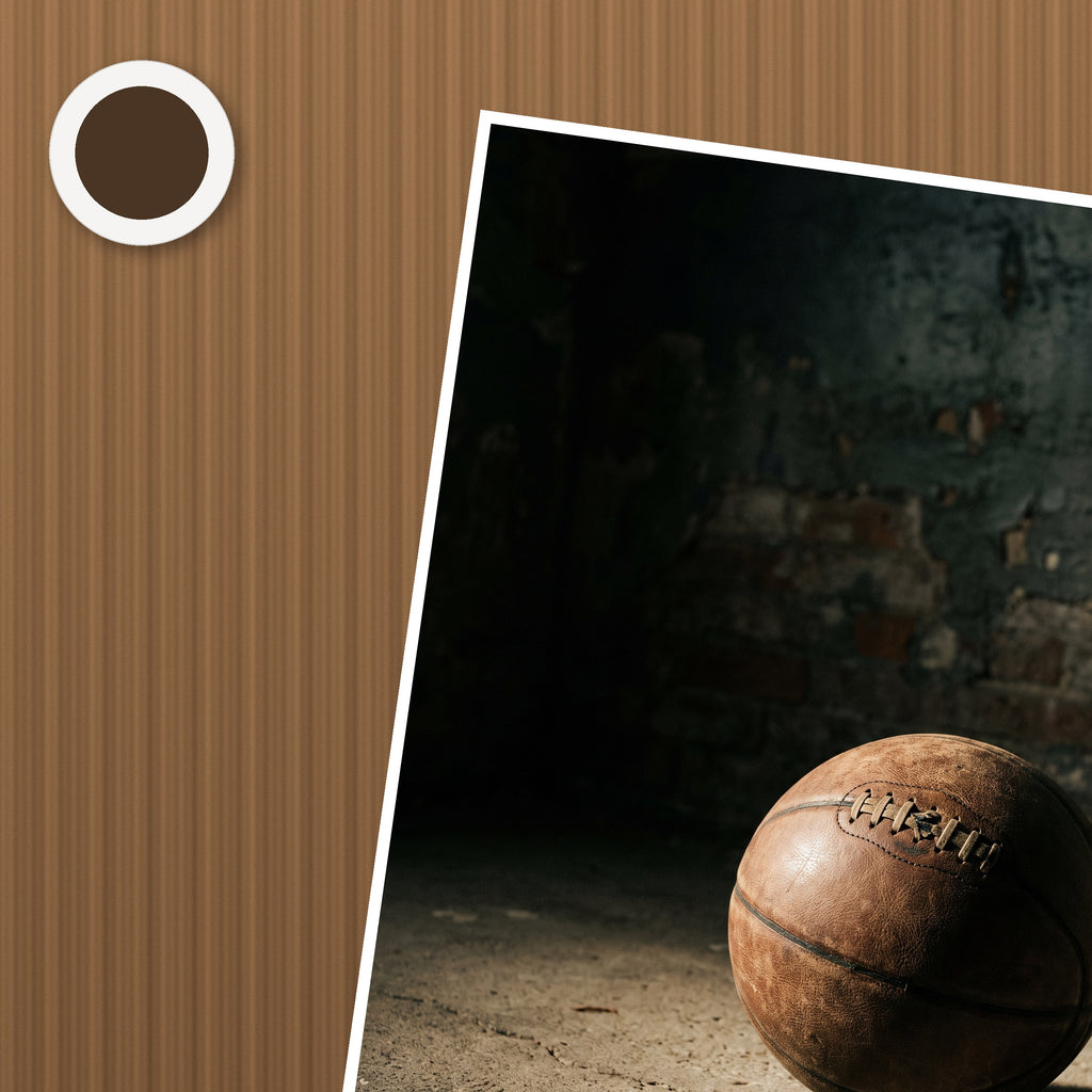 Basketball Poster – närbild på papper