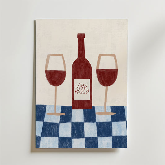 Vino Rosso nr. 2 vinplakat