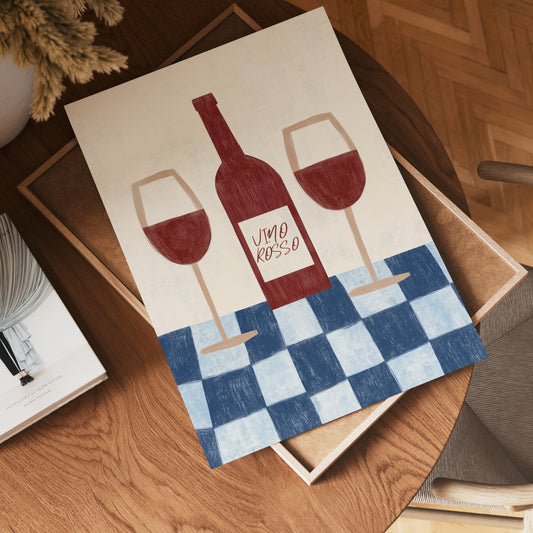 Vino Rosso nr. 2 vinplakat