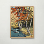 Autumn at Oirase Kawase Hasui Poster poster – väggdekoration för hemmet – köp hos Bozetto