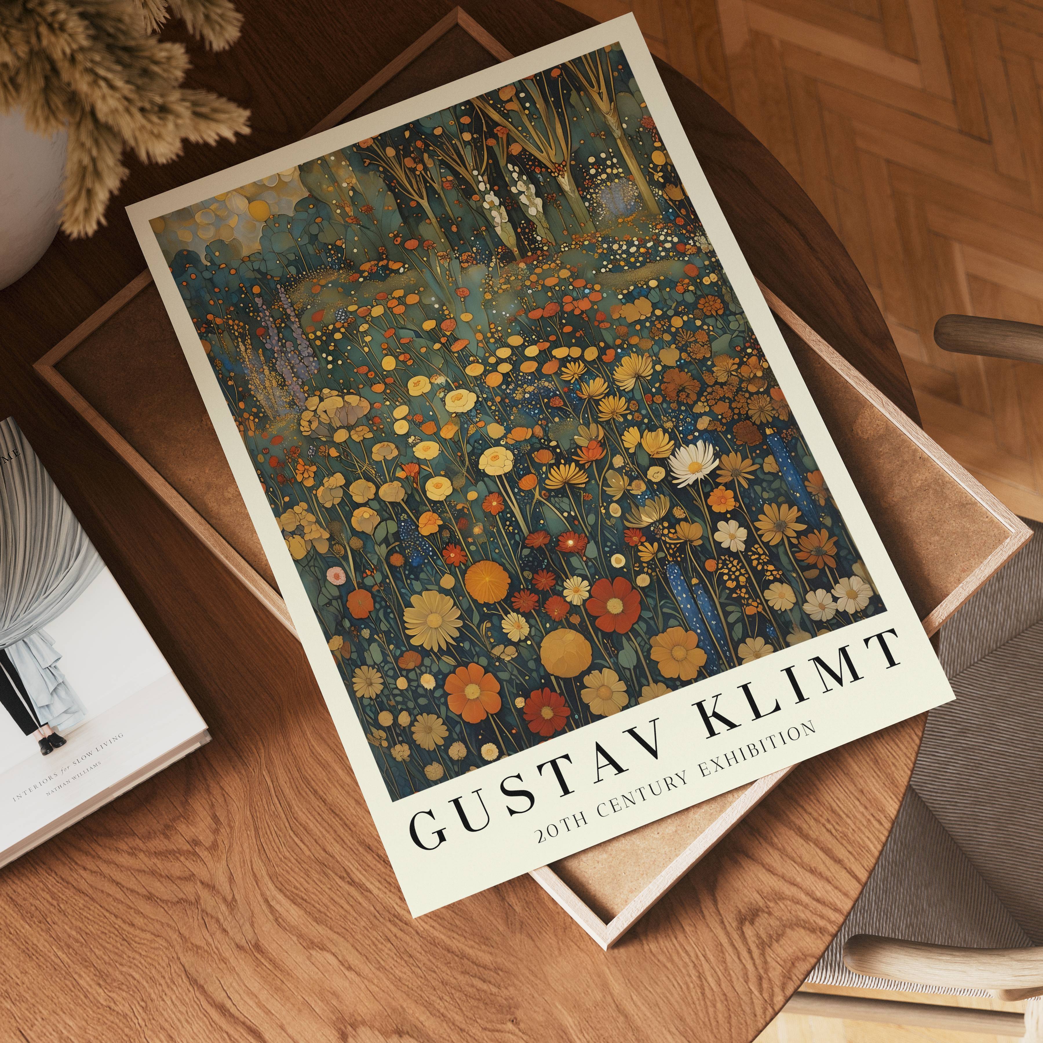 Gustav Klimt Golden Meadow Reverie Poster affisch – köp poster online – Bozetto väggdekoration