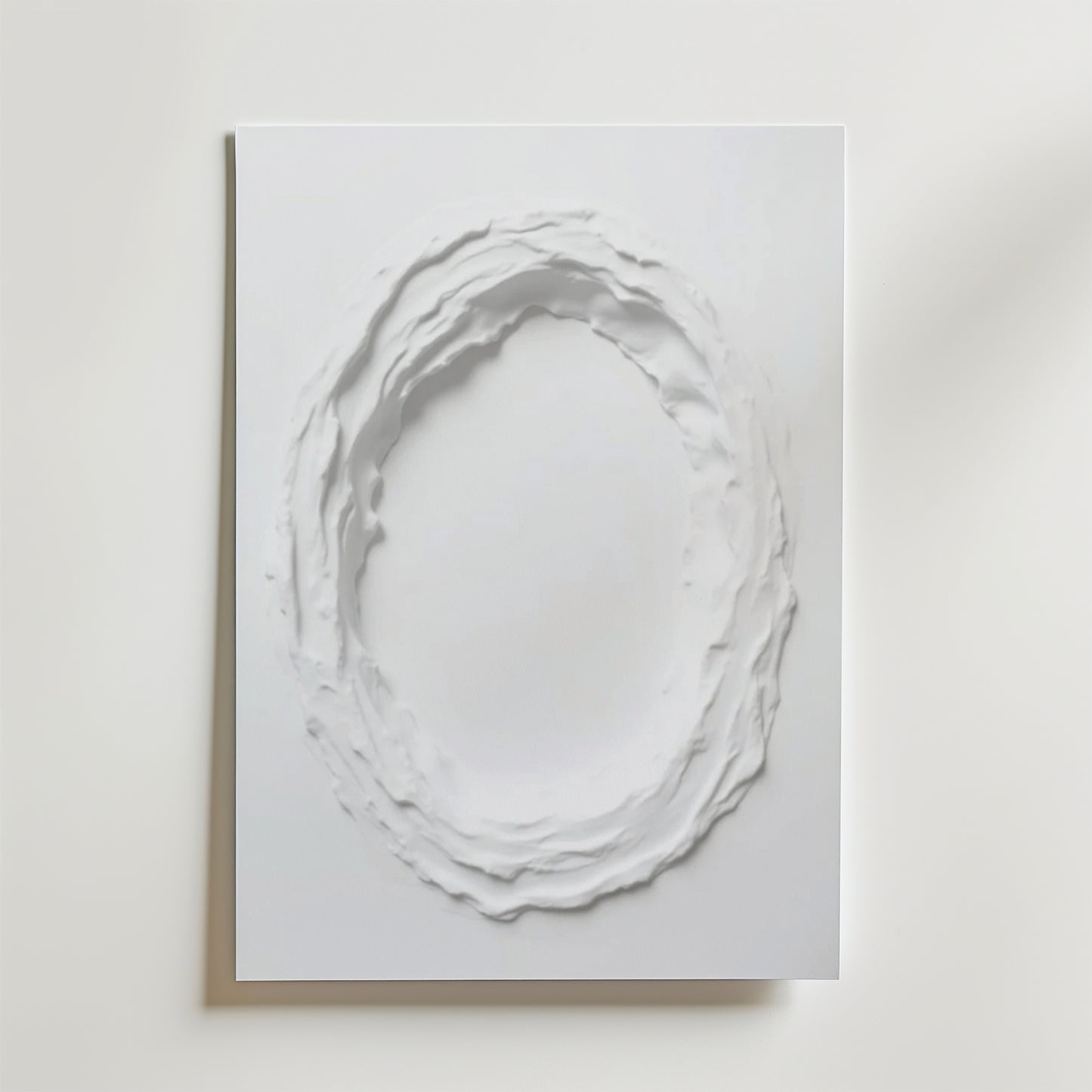 Abstract White Movement No.3 Poster