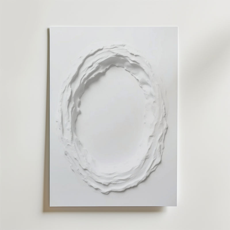 Abstract White Movement No.3 Poster