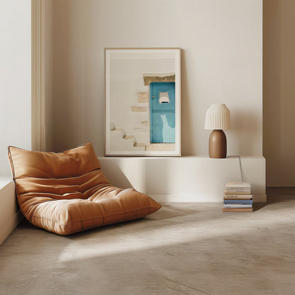 Mediterranean Blue Door Poster