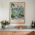 Montreal Cityscape Poster