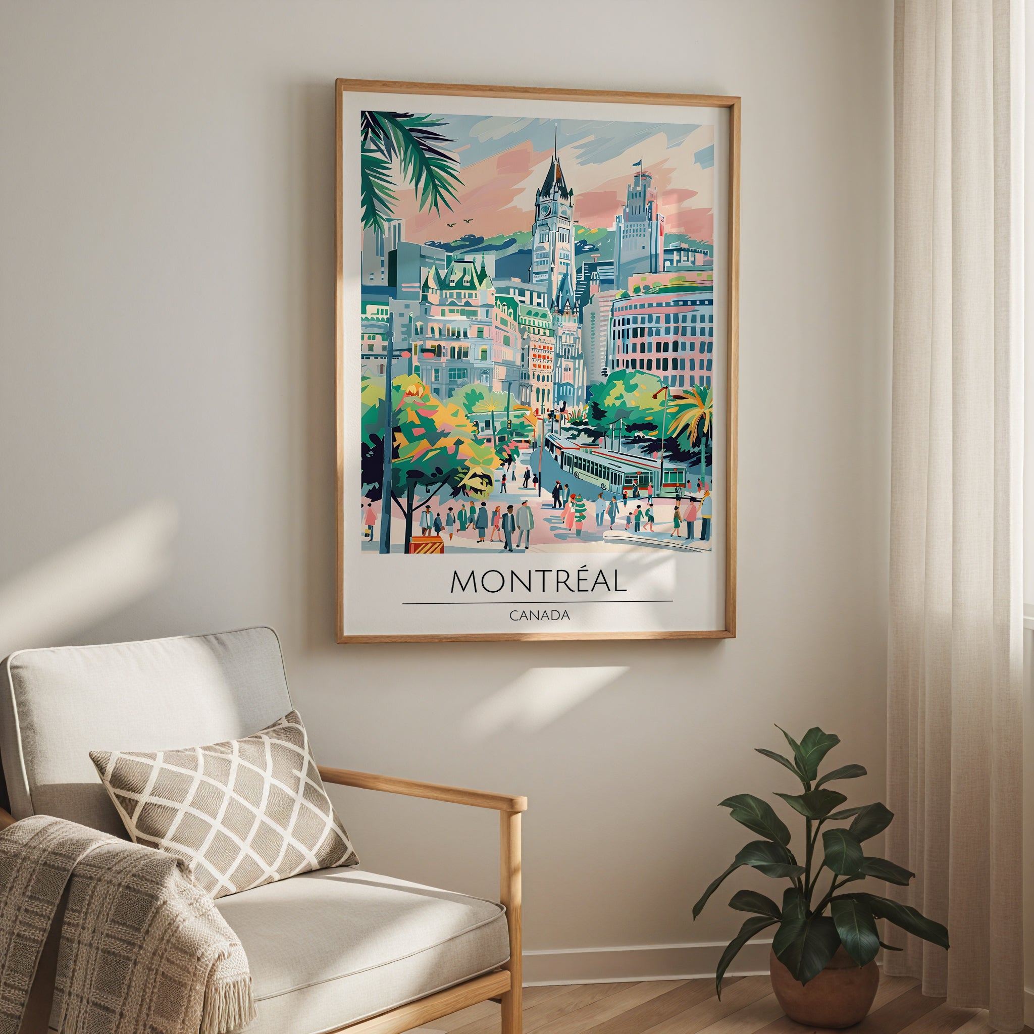 Montreal Cityscape Poster