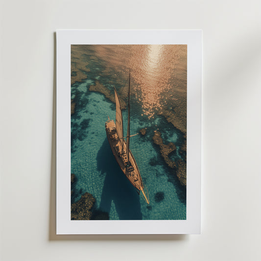Turquoise Sea Poster