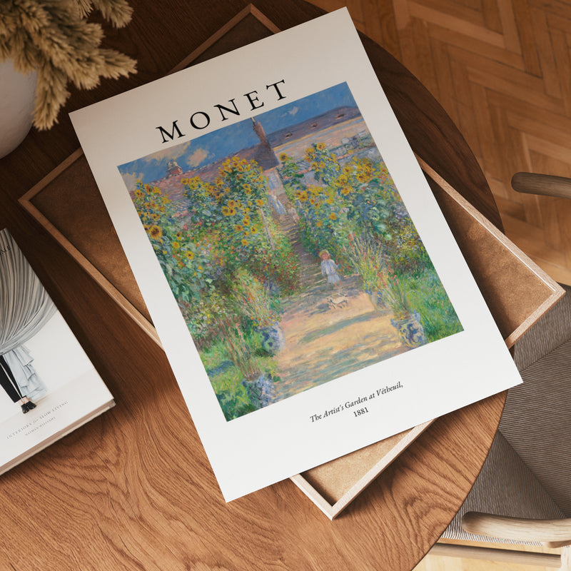 Claude Monet Kunstnerens Have Plakat