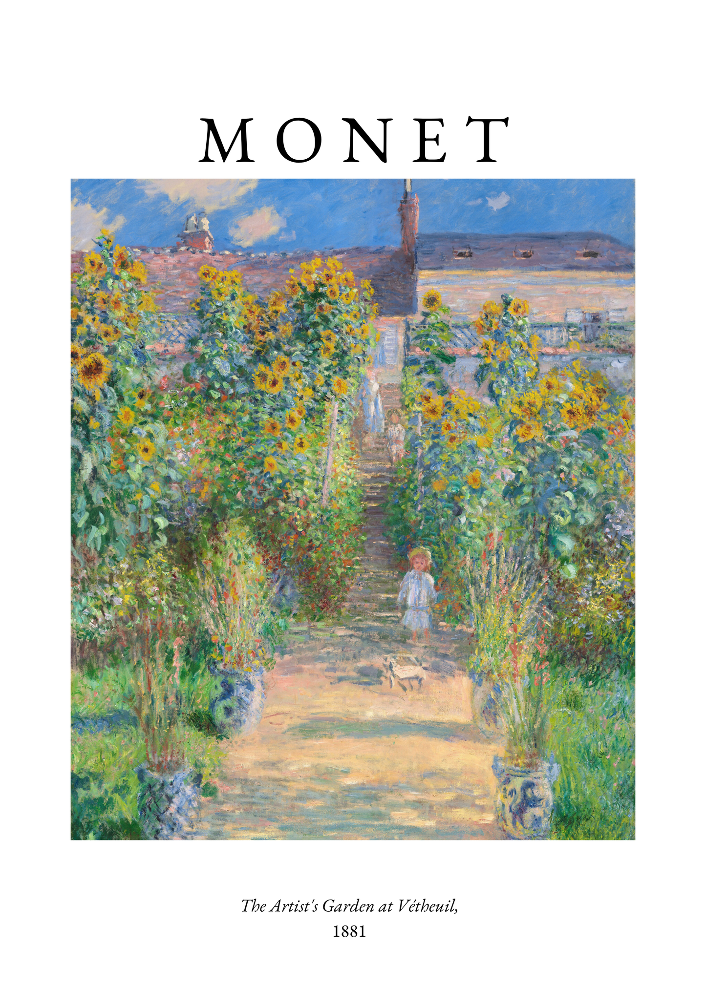 Claude Monet Kunstnerens Have Plakat