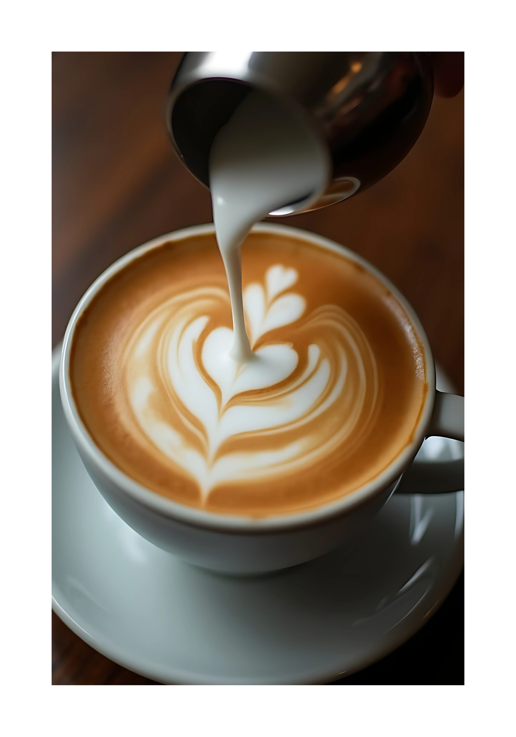 Coffee Latte Love Poster