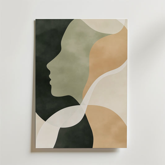Abstract Face Shape No.2 Poster