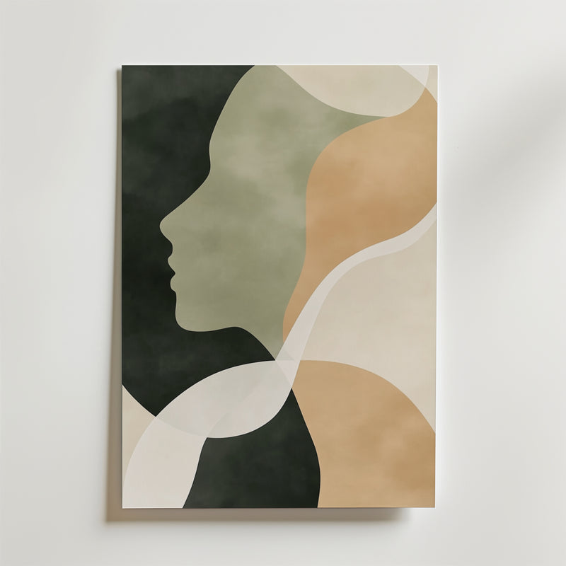 Abstract Face Shape No.2 Poster