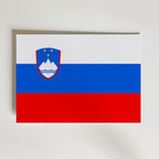 Slovenia National Flag Poster affisch – poster till väggdekoration – köp online hos Bozetto