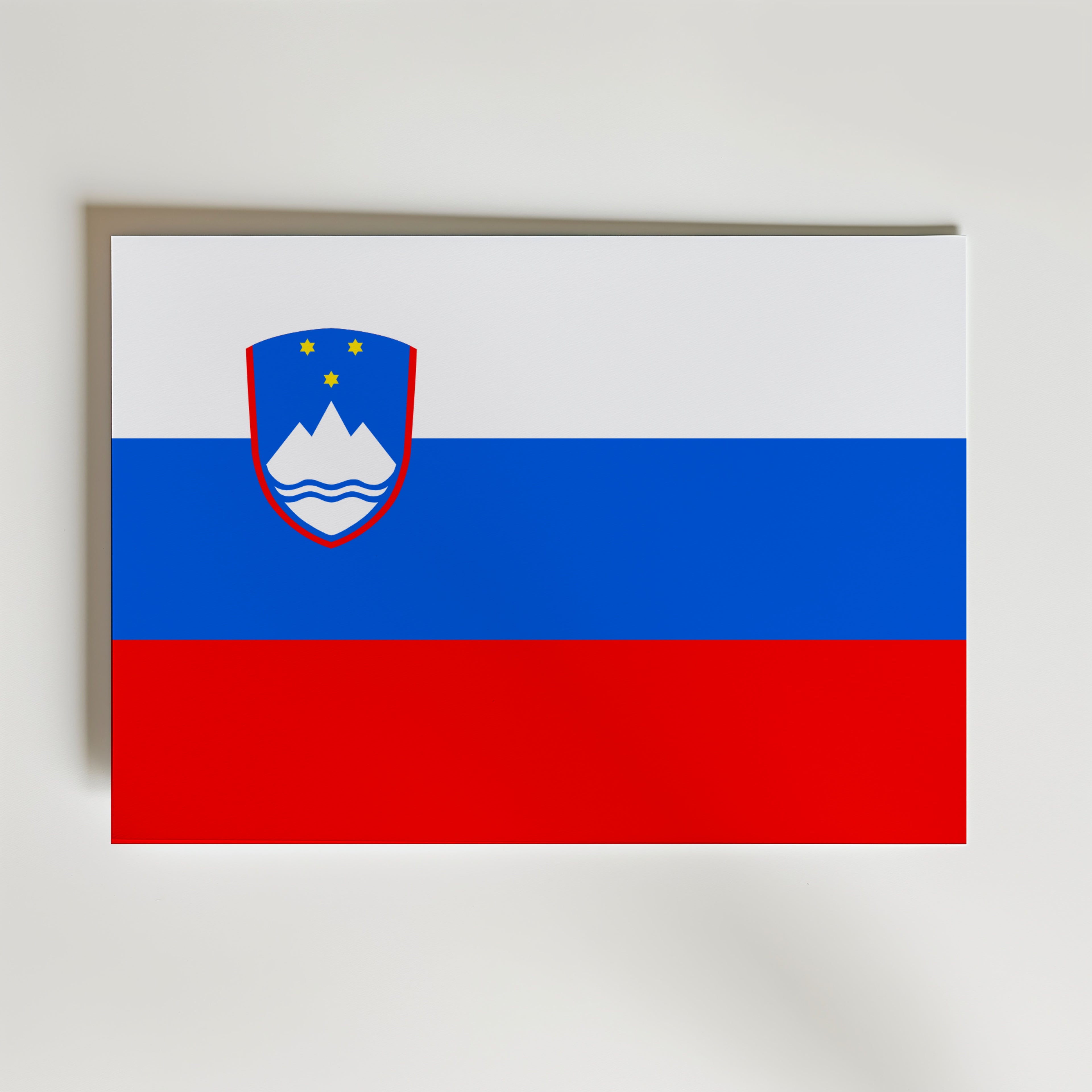 Slovenia National Flag Poster affisch – poster till väggdekoration – köp online hos Bozetto