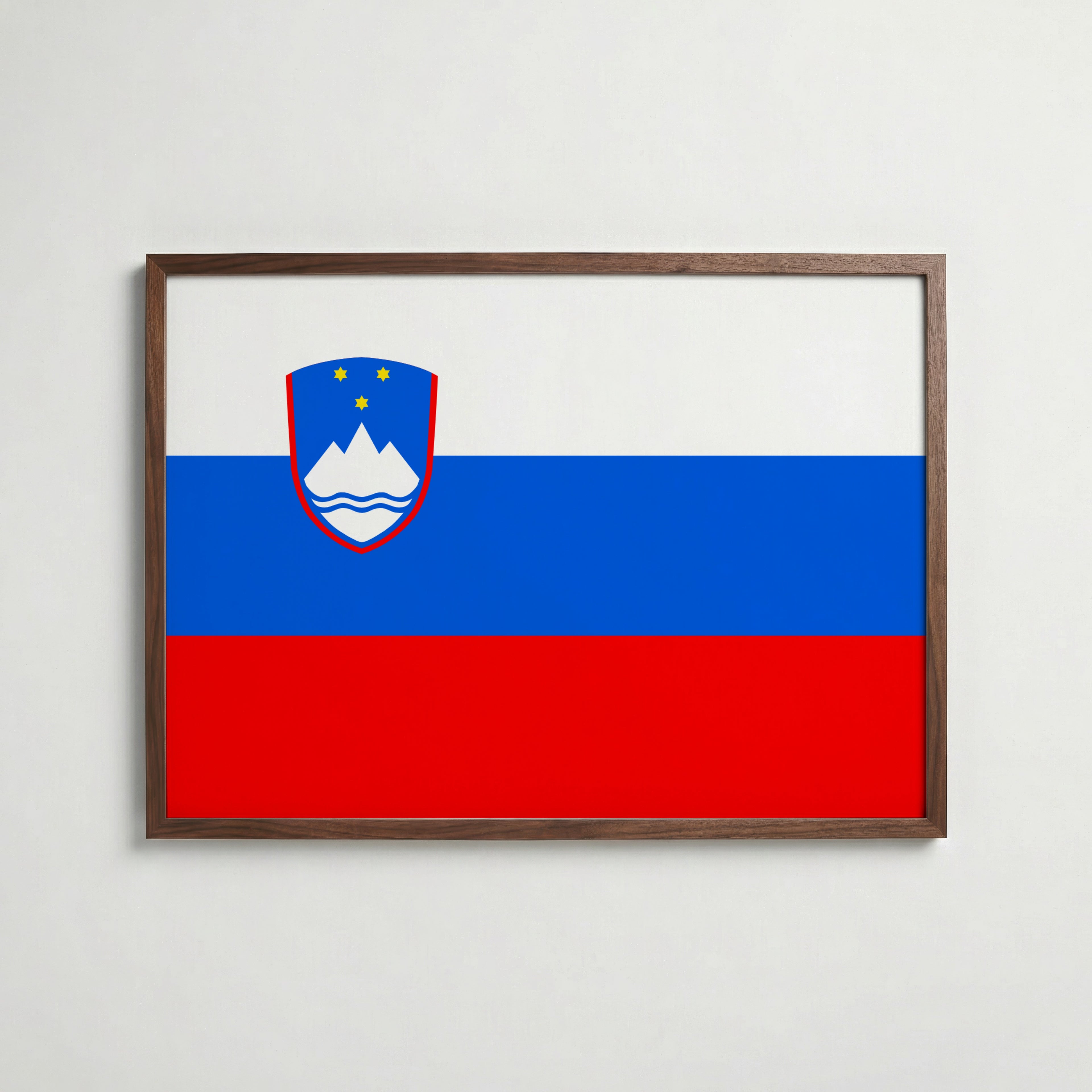Slovenia National Flag Poster poster – väggdekoration för hemmet – köp hos Bozetto