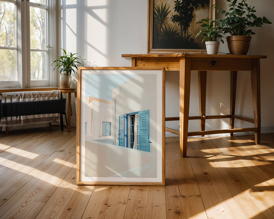 Mediterranean Window Views Poster