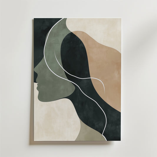 Abstract Face Shape No.2 Poster