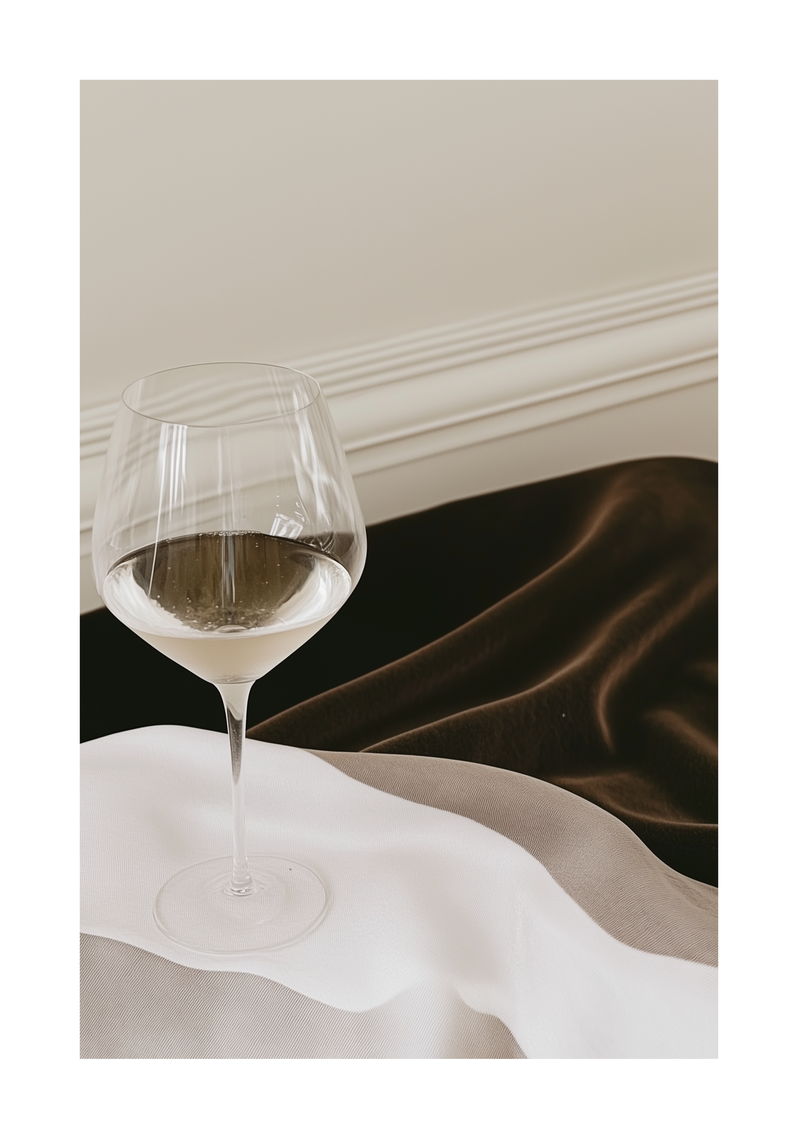 Elegance in Silence Drink Poster