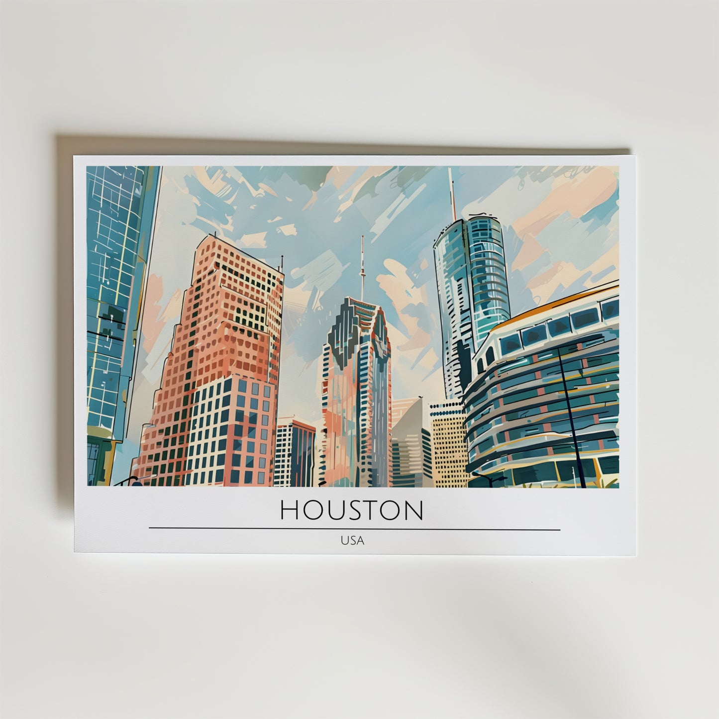 Houston Skyline Poster