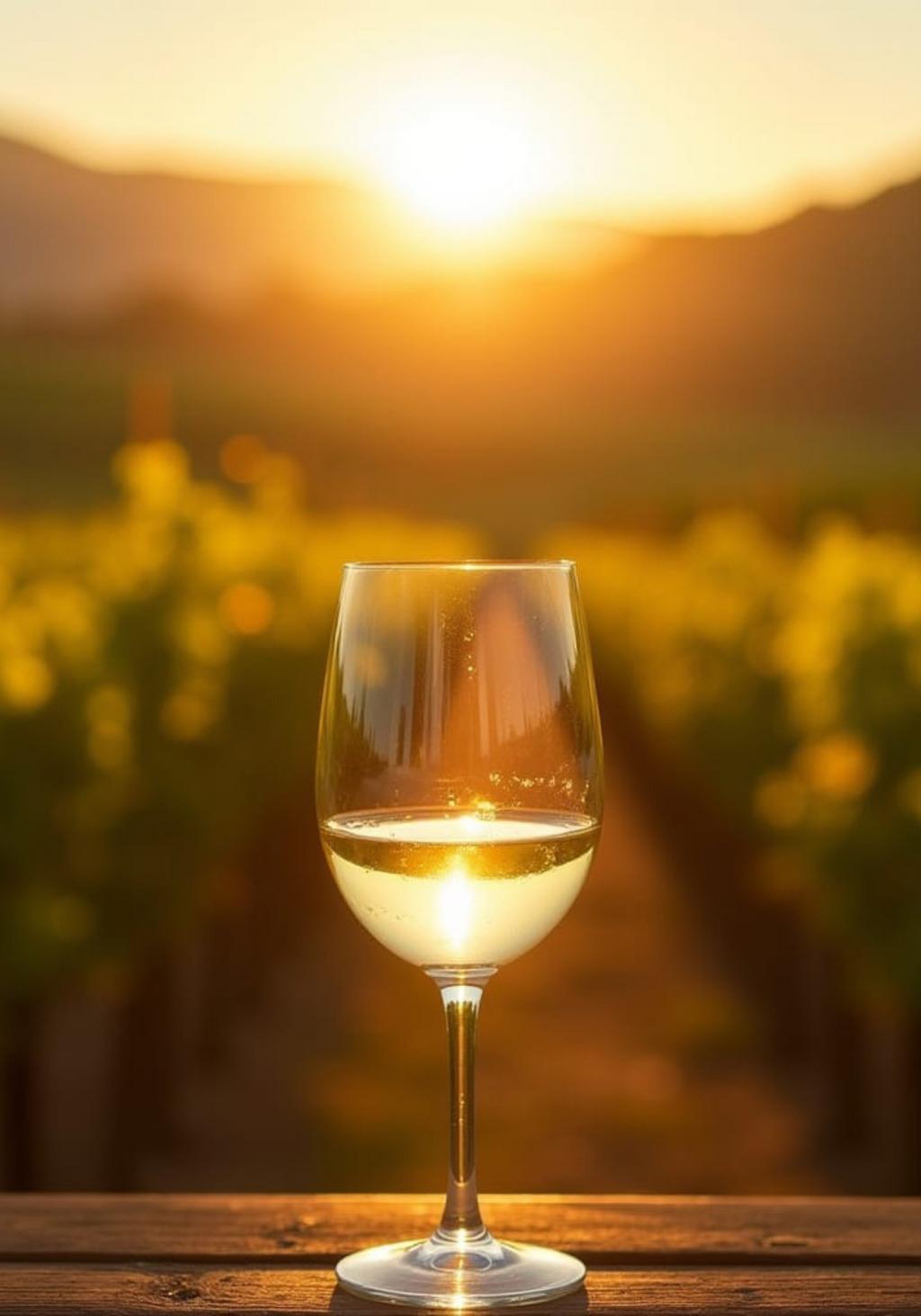 White Wine Field Poster