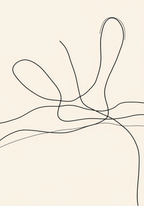 Free Flowing Lines Poster