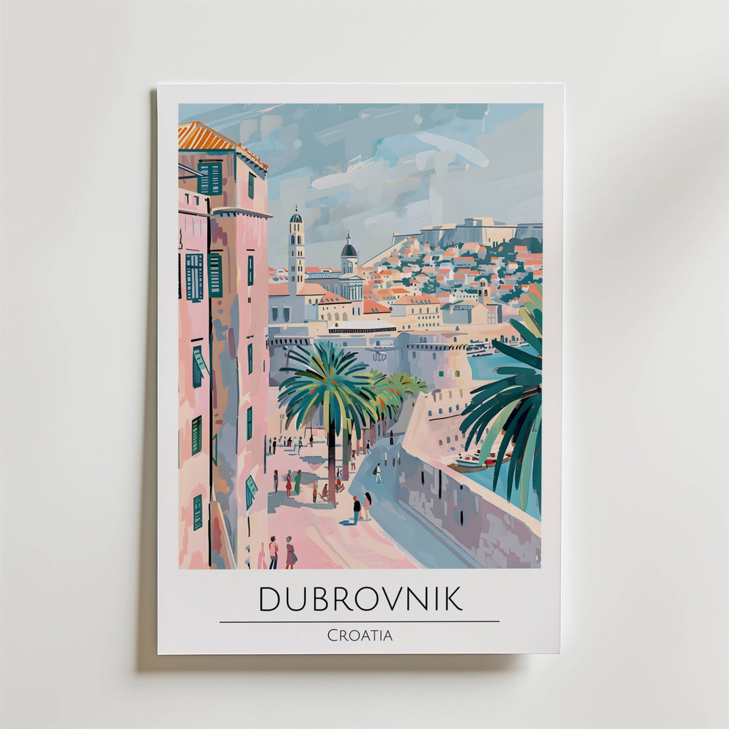 Dubrovnik Coastal View Poster