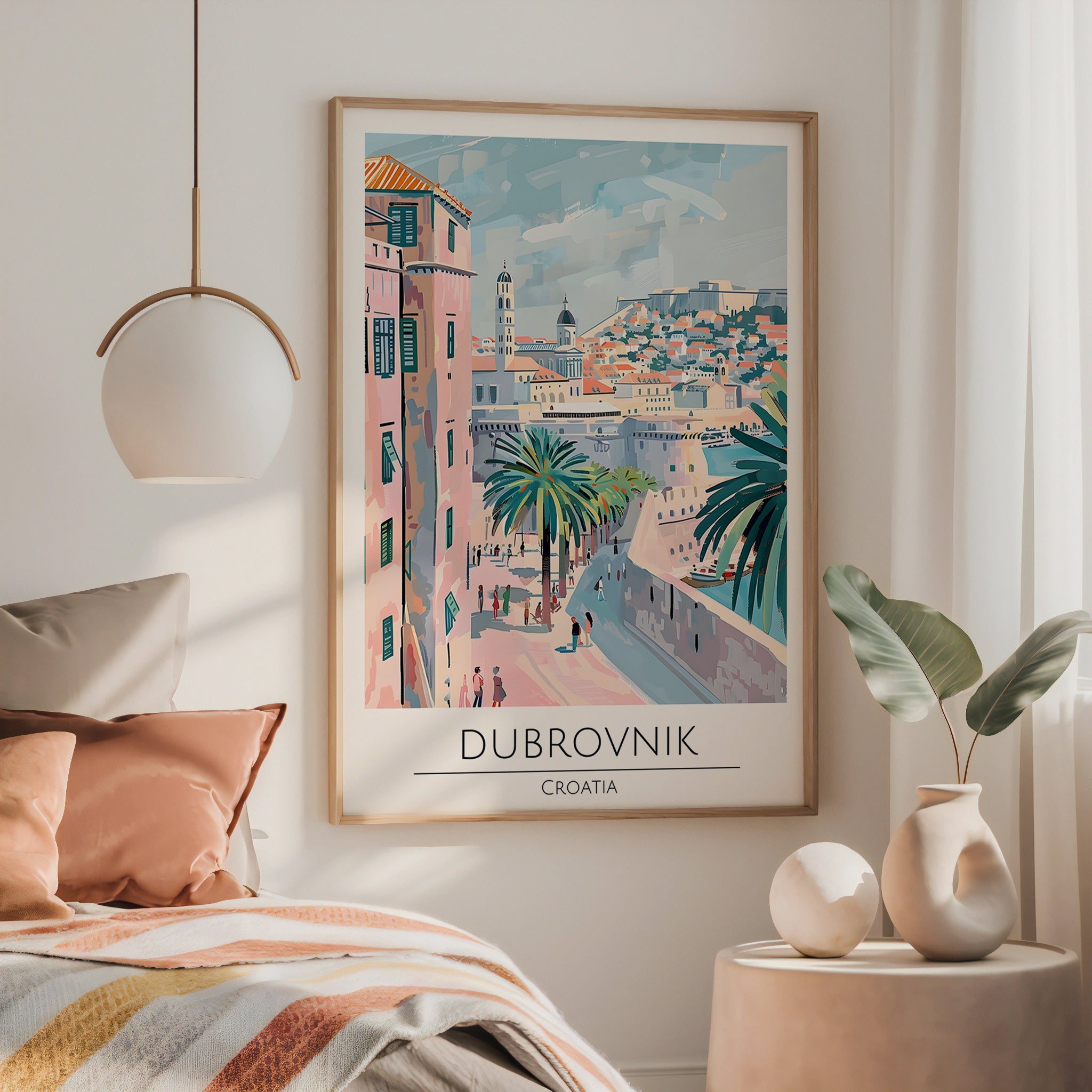 Dubrovnik Coastal View Poster