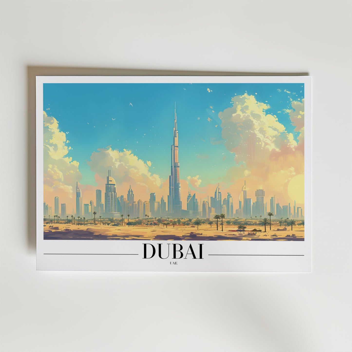 Dubai Skyline Poster