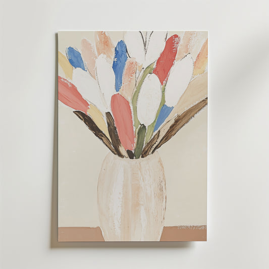 Blomster i vase plakat
