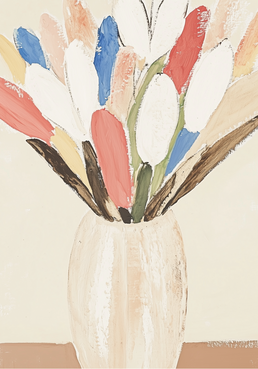 Flowers In Vase Poster