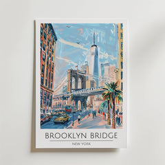 Brooklyn Bridge Cityscape Poster