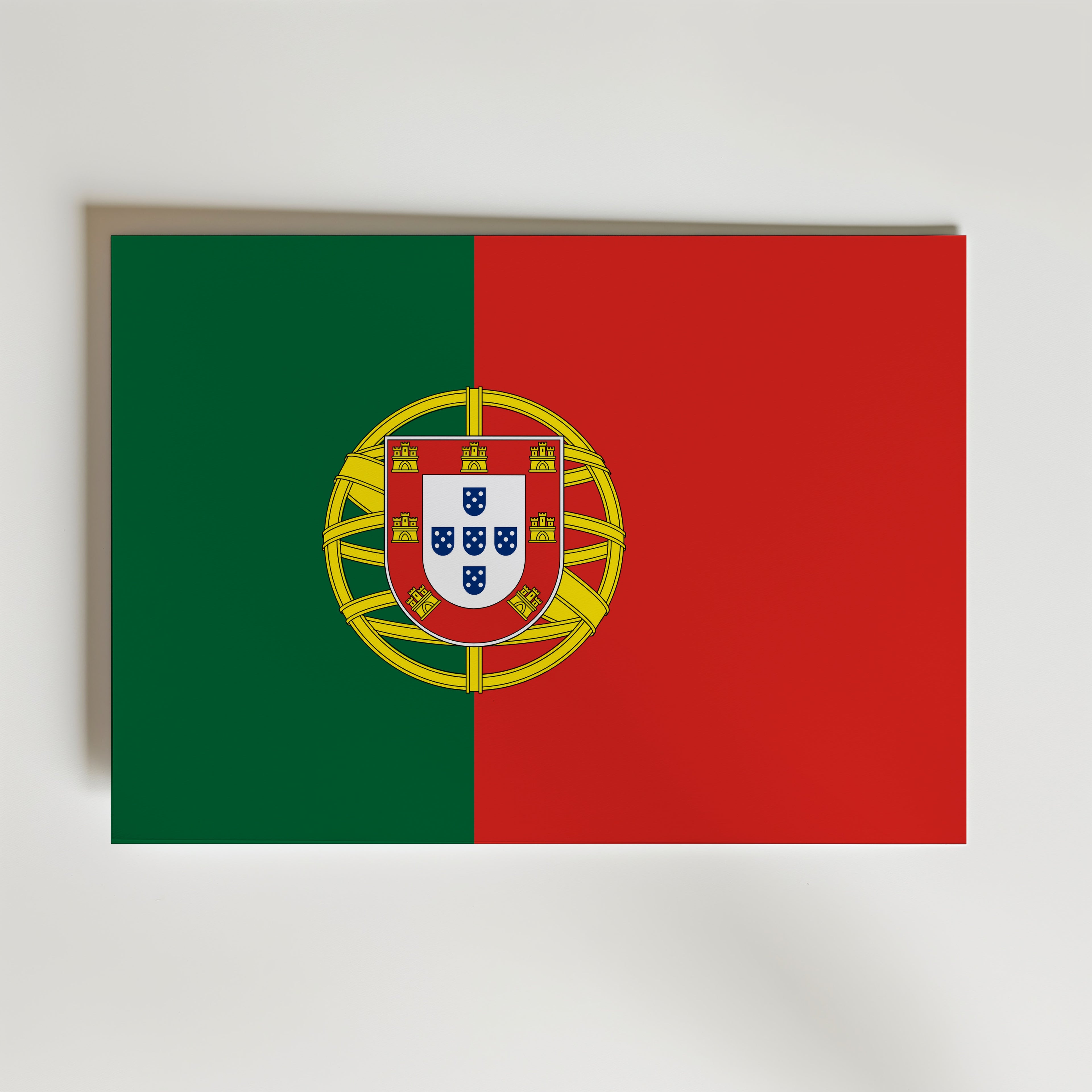 Portugal National Flag Poster affisch – poster till väggdekoration – köp online hos Bozetto