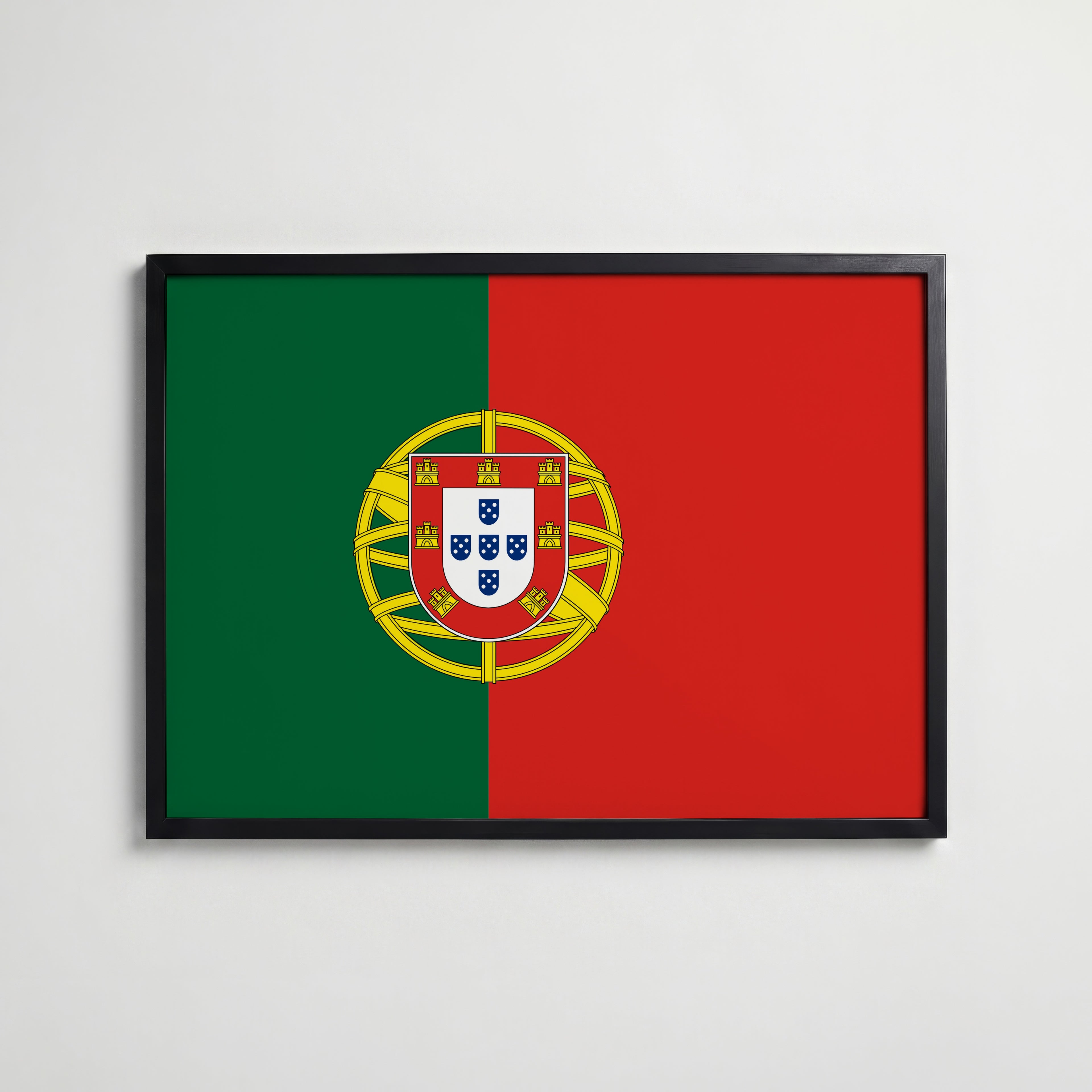 Portugal National Flag Poster affisch – köp poster online – Bozetto väggdekoration