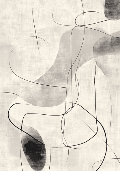 Monochrome Flow Poster