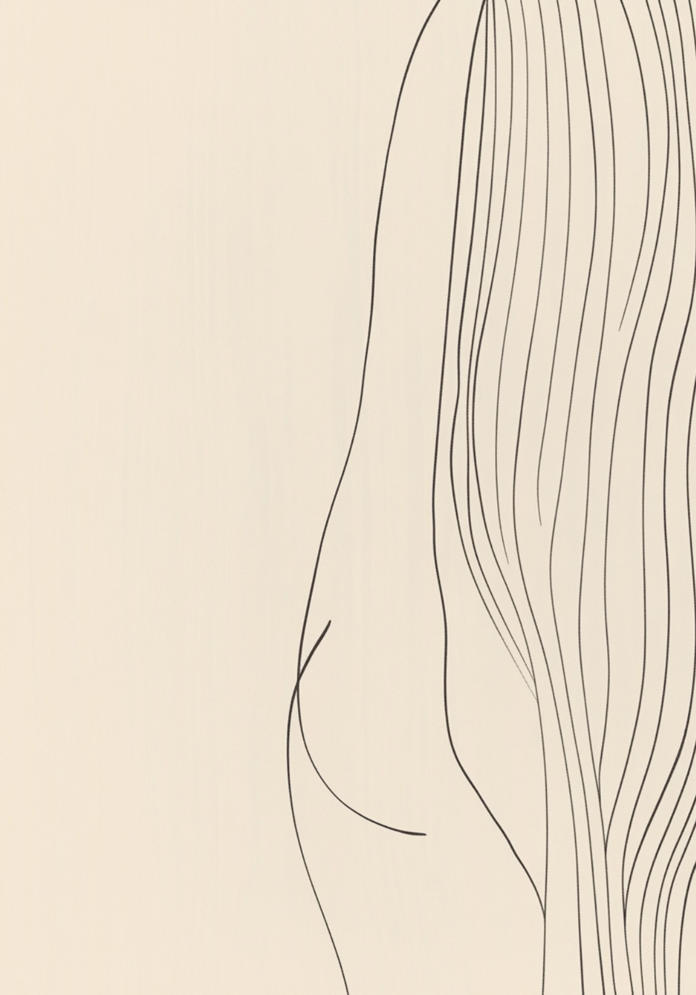 Minimal Nude Silhouette Poster