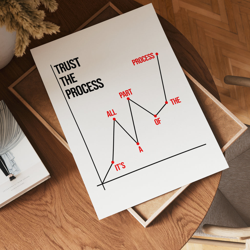 Trust The Process Poster – poster på vägg inredning