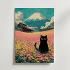 Whispering Fields Cat Poster