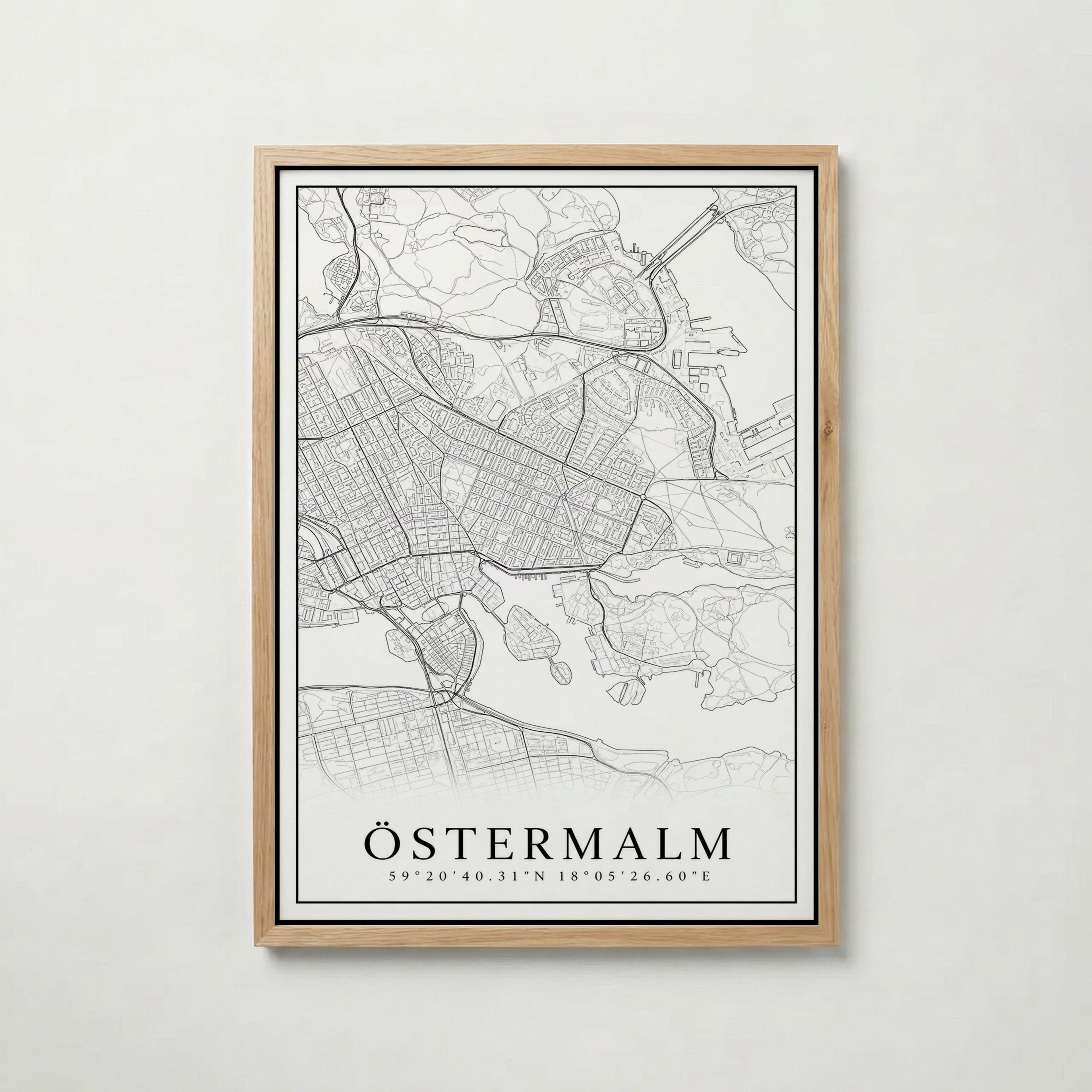 Östermalm Karta Poster